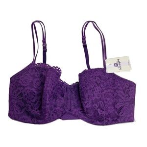 b.tempt’d by Wacoal Ciao Bella Underwire Balconette Bra in Grape Royal 3…